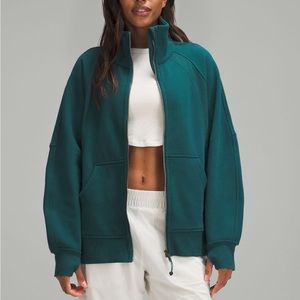 Scuba oversized funnel full zip sweater